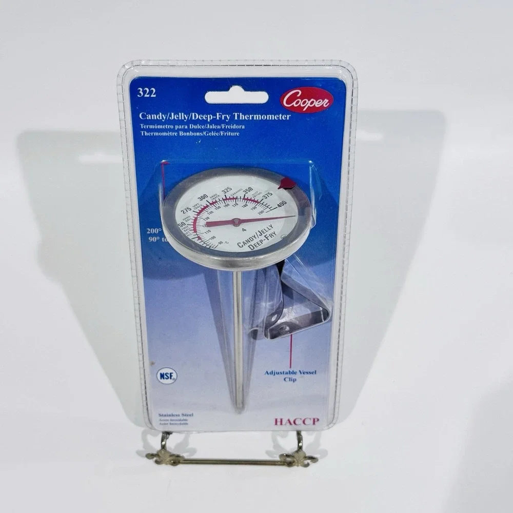New Cooper Stainless Steel Candy Jelly Deep Fry Cooking Thermometer #322